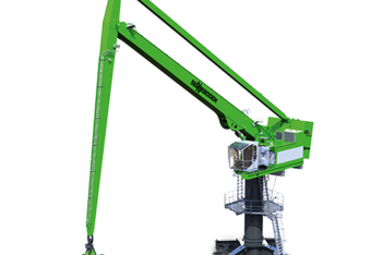 SENNEBOGEN Balance Umschlagmaschine Umschlagbagger 8240 EQ Zweischalengreifer Hafenumschlag