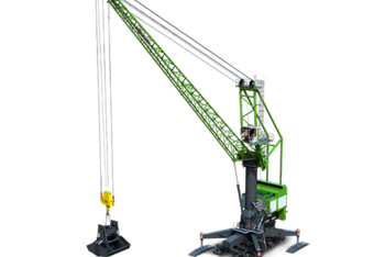 SENNEBOGEN Hafenmobilkran mobiler Hafenkran 9300 E für Hafenumschlag mit Zweischalengreifer