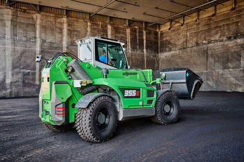 SENNEBOGEN Teleskoplader Telehandler 355 E Kohle Kohleumschlag Schaufel